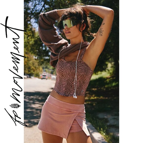 FP Movement by Free People Dresses & Skirts - Free People FP Movement Hot Shot Mini Skort in Petal Pink Combo | Size Medium